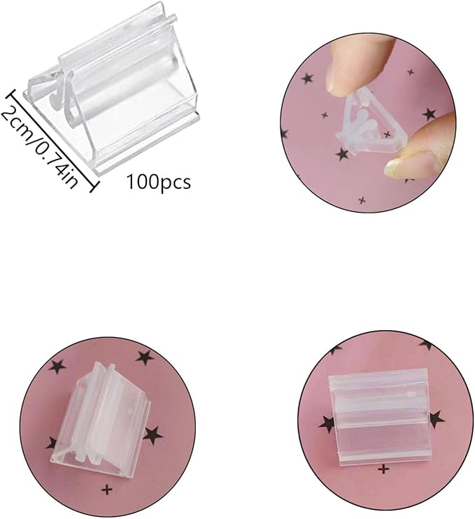 100Pcs Plastic Game Card Stands Board Markers Plastic Card Holder for Board Game,DIY Game Card,Party Favor,Home or Office Organization