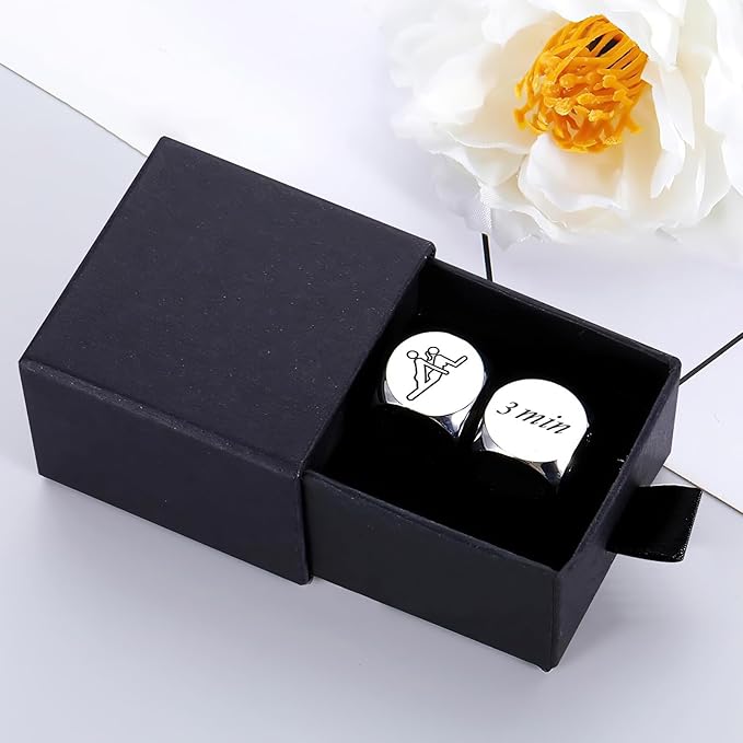 2Pcs Date Night Dice for Couples Graduation Gifts 2025 for Boyfriend Girlfriend Decision for Men Women Funny Couple Dice Games New Year's Gift for Wife Husband Birthday for Her Him
