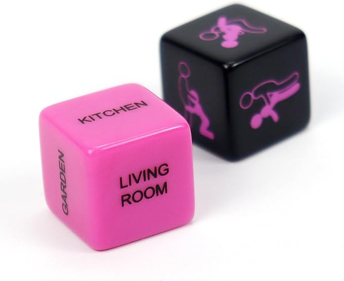 2Pcs Date Night Dice, Funny Couples Dice Combination Gameplay, Couples Gift Ideas for Girlfriend Boyfriend,Graduation Gifts 2025 New Year's Gift Decision Gift for Her/Him/Husband/Wife/Game