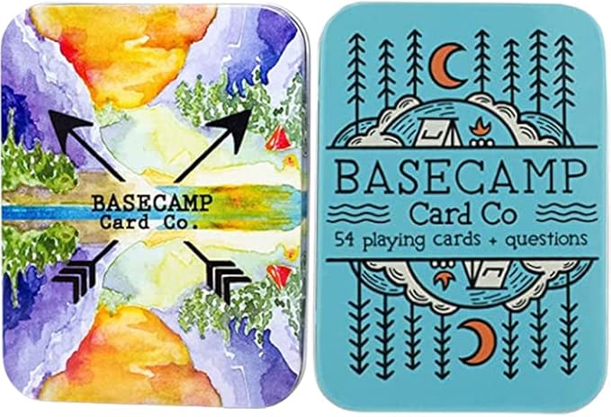Original & Second Edition Bundle Conversation Starters by Basecamp Cards- 52+2 Family Friendly Unique Questions - Family Conversation Cards - Playing Cards