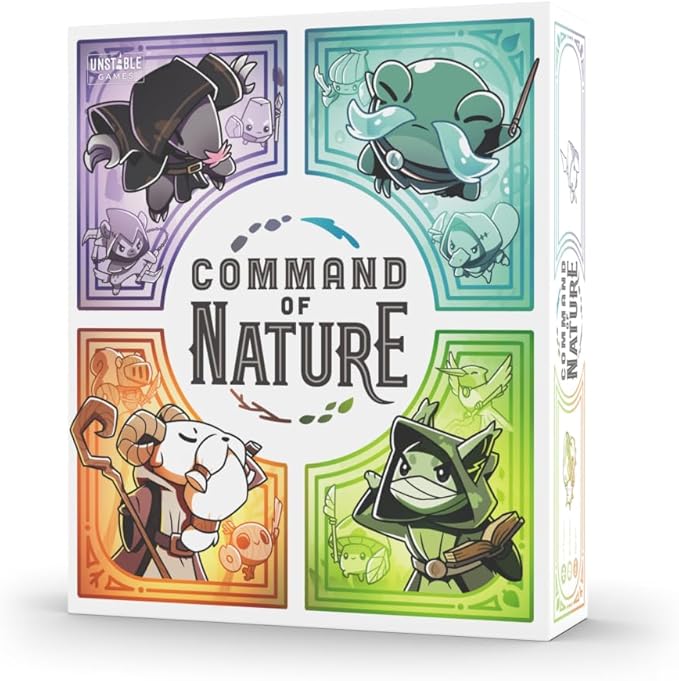 Command of Nature Base Game - from The Creators of Unstable Unicorns - A Competitive Strategic Deck-Building Card Game for Kids, Teens, Adults