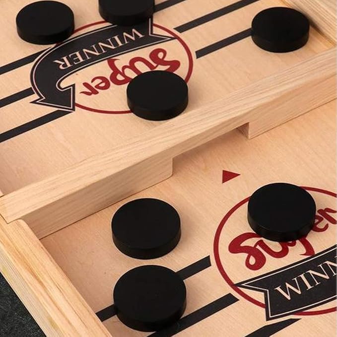 Fast Sling Puck Game,Sling Puck Game,Slingpuck Games Toy,Paced Super Winner Board Games Toys for Kids & Adults Medium Size