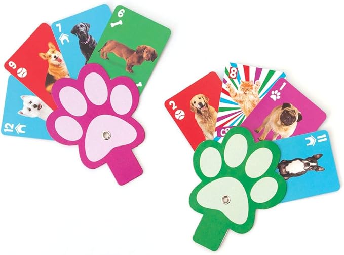 Playhouse Crazy Cats! Crazy 8s Preschool Card Game with Paw Shaped Easy Card Holders