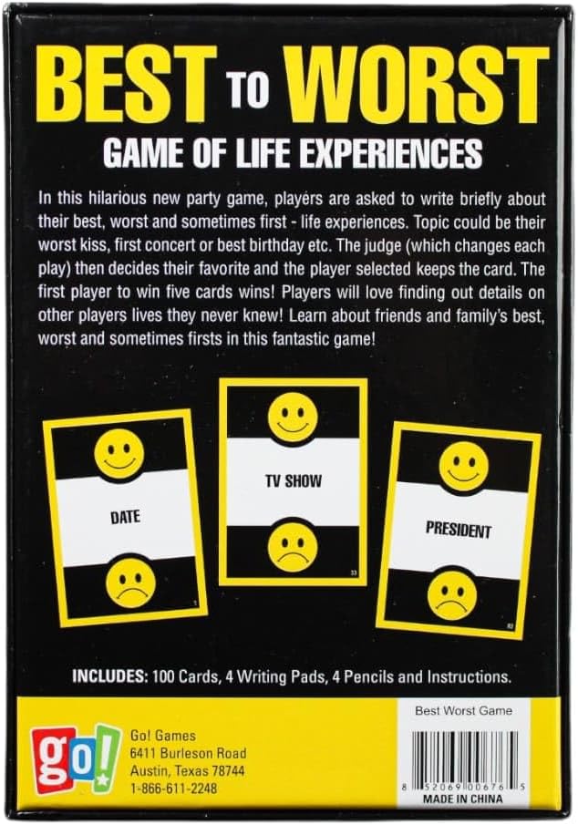 Go! Games, Best or Worst Game