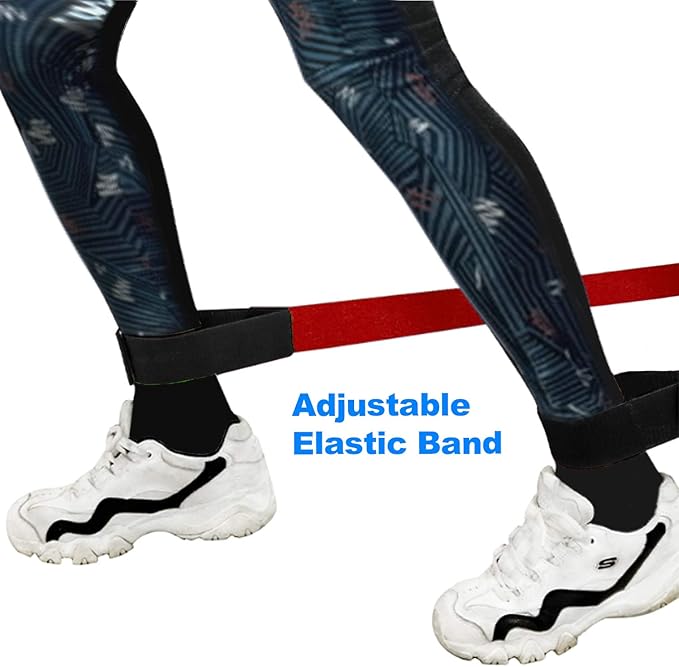 20 Pcs 5 Legged Race Band, Outdoor Party Group Game for Kid Adult, Cooperative Team Race for Birthday Party, Relay Race, Field Day, Team-Building, Backyard Activity Game with Carrying Pouch