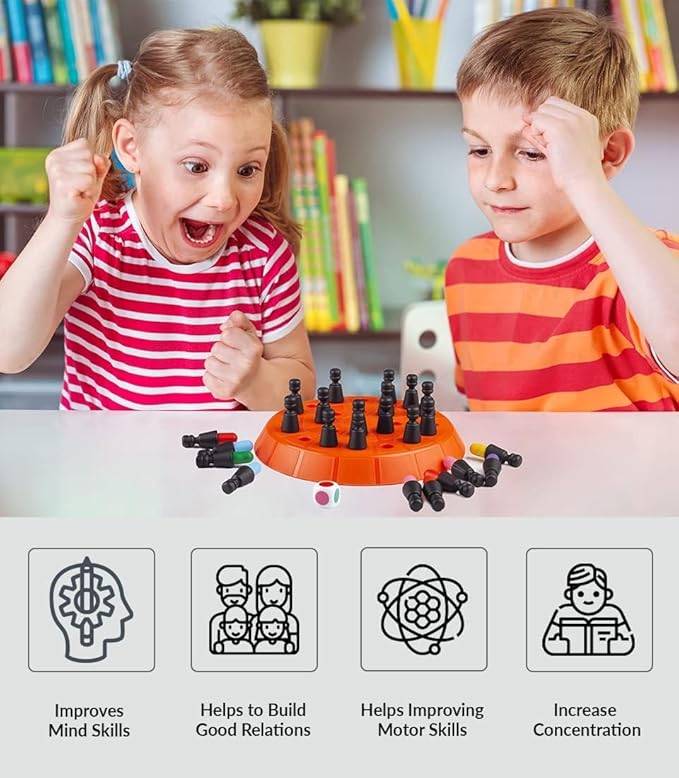 Think Master Memory Chess, Color Memory Chess, Kids Memory Match Stick Chess, Educational Toys for 3+ Year Old Memory Game for Children Early Learning, Birthday Gift for 3 4 5 Years Kids…