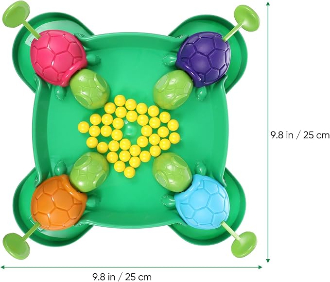 Alipis Turtle Board Game: Hungry Board Game for Kids - Table Bean Chessboard Pre-School Early Educational Toys for 4-2 Players, Ages 2+