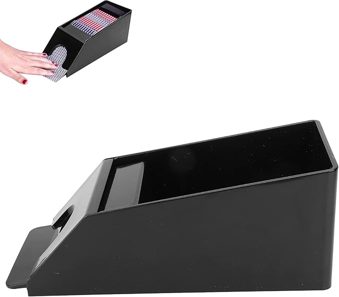 6-Deck Blackjack Dealing Shoe, Playing Card Dealer, Manual Playing Card Shuffler, Poker Playing Board Game Tool Accessory Great for Home & Tournament