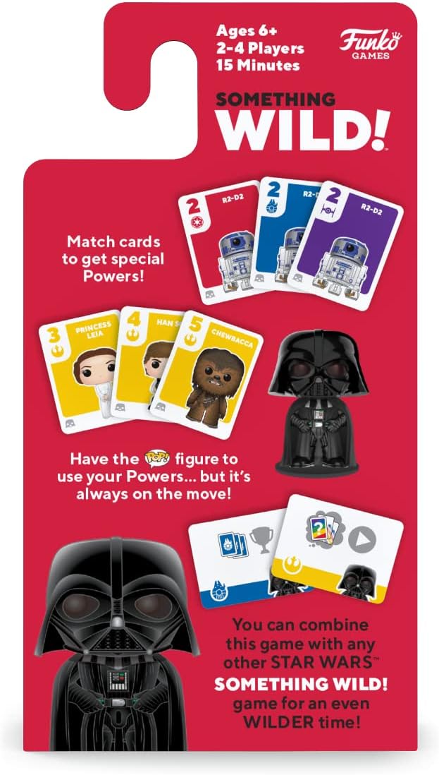 Funko Something Wild! Star Wars with Darth Vader Pocket Pop! Card Game for 2-4 Players Ages 6 and Up