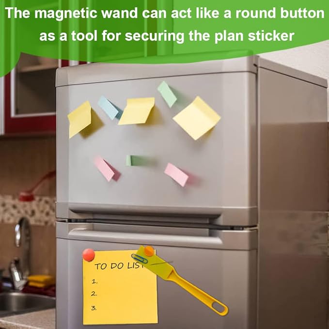 Magnetic Bingo Wand with 100 Metal Ringed Chips for Counting School/Game Chips Plastic Markers