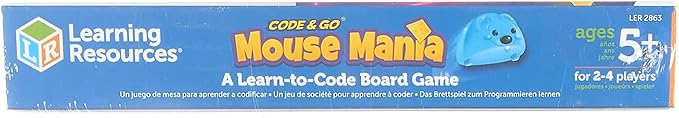 Learning Resources Code & Go Robot Mouse Board Game, STEM, Early Coding Game, Ages 5+