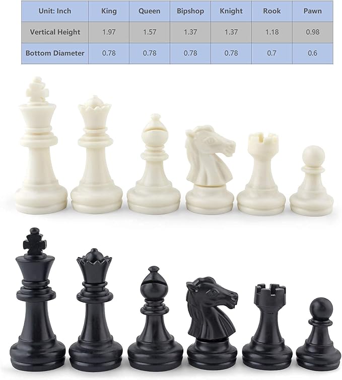 DINOBROS Magnetic Travel Chess Set with Folding Board Portable Chess Board Games Gift for Kids and Adults