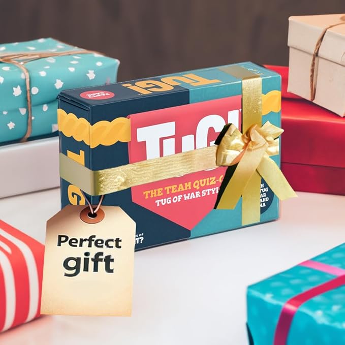 The Team Trivia Game with a Mini Tug of War in The Box | Perfect for 2-20 Players for Couples, Teens, Adults and Family Game Night | Ages 11+