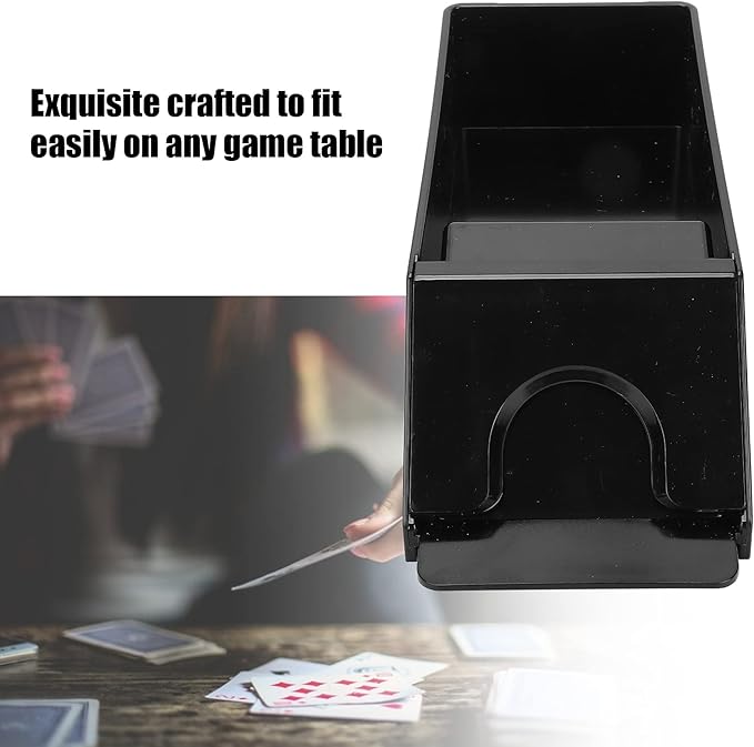 6-Deck Blackjack Dealing Shoe, Playing Card Dealer, Manual Playing Card Shuffler, Poker Playing Board Game Tool Accessory Great for Home & Tournament