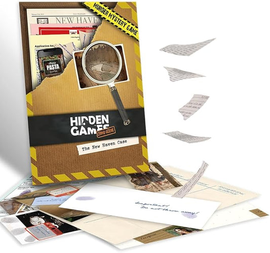 Hidden Games Crime Scene – The New Haven Case – Realistic Crime Scene Game – Murder Mystery and Detective Experience – USA Version