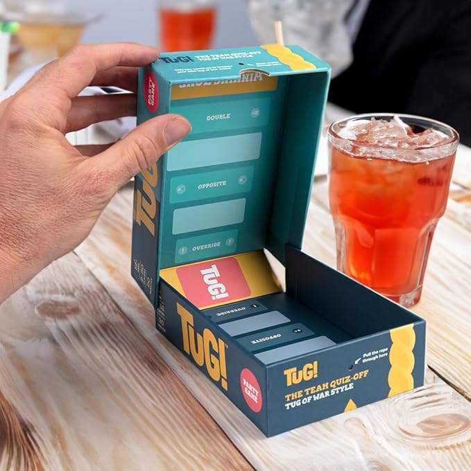 The Team Trivia Game with a Mini Tug of War in The Box | Perfect for 2-20 Players for Couples, Teens, Adults and Family Game Night | Ages 11+