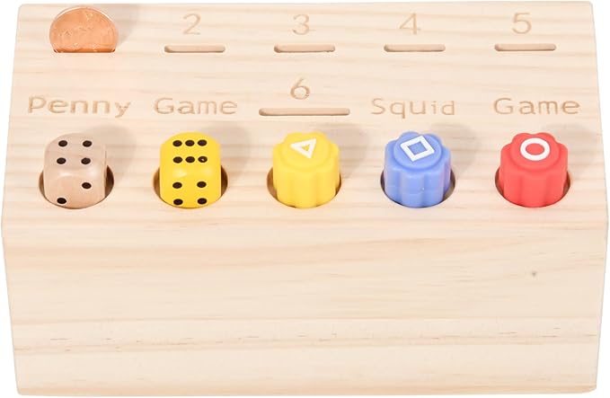 Fun Family or Bar Games, Penny Game for Family Fun Coin Drop, Adult Dice Game, Traditional Korean Game, Stone Toss Coin Toss Dice Game, gonggi Game Toys, Fidget Toys Adults,Board Games