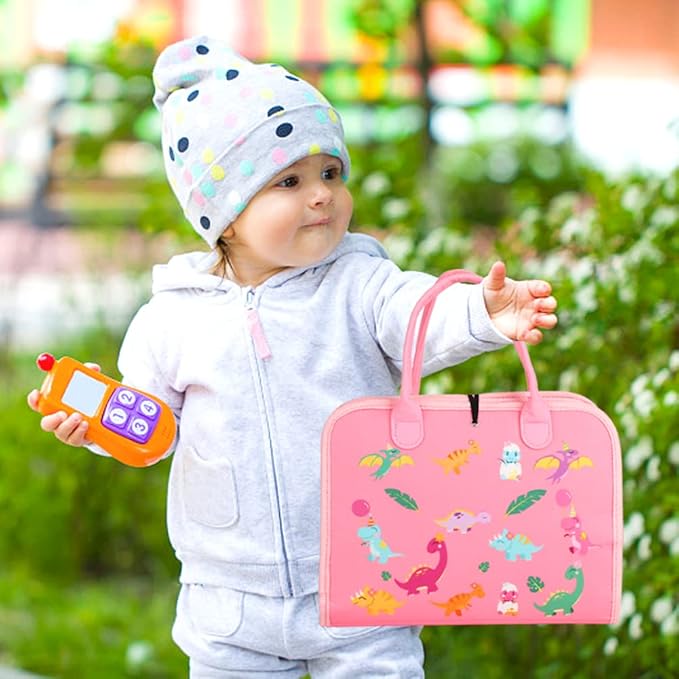 Busy Board for 1 Year Old, Montessori Busy Board Toys for Toddlers 1 2 3 4 Years Old Sensory Toys Quiet Book for Toddler Girls Educational Activity Airplane Car Travel Toys Birthday