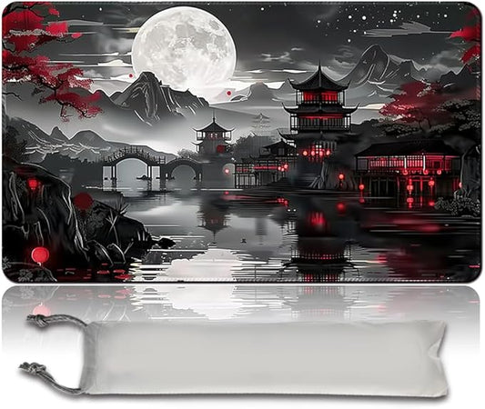 MTG Playmat 23.6x13.8 Inch Board Game Card Game Trading Card Game Mat Mouse Pad TCG Game Mat Stitched Edge Smooth Surface Rubber Base for Board Games,Card Showdown. (MTA110)