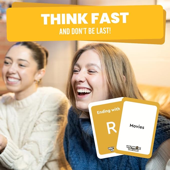 Viral Studios You Snooze You Lose - Fast Paced Word Matching Game, 200 Cards Quick and Hilarious Fun for Family Game Nights, Gatherings, & Parties Ages 15+