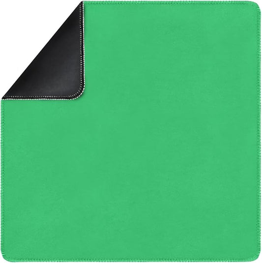 Square Large Tabletop Game Playmat,Used for Playing Poker,Mahjong,Playing Cards,and Role-Playing Games, with Thick Seam Edge,Waterproof,and Anti Slip(100 * 100cm*2mm) Green