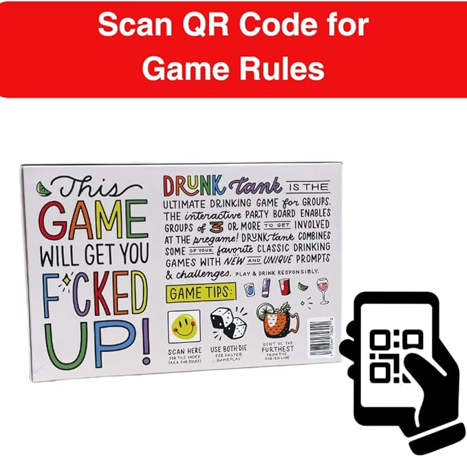Drunk Tank Interactive Party Board Drinking Game