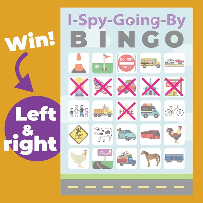 I-Spy-Going-by Bingo Road Trip Travel Game