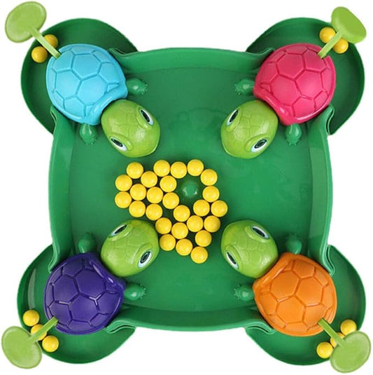 Alipis Turtle Board Game: Hungry Board Game for Kids - Table Bean Chessboard Pre-School Early Educational Toys for 4-2 Players, Ages 2+