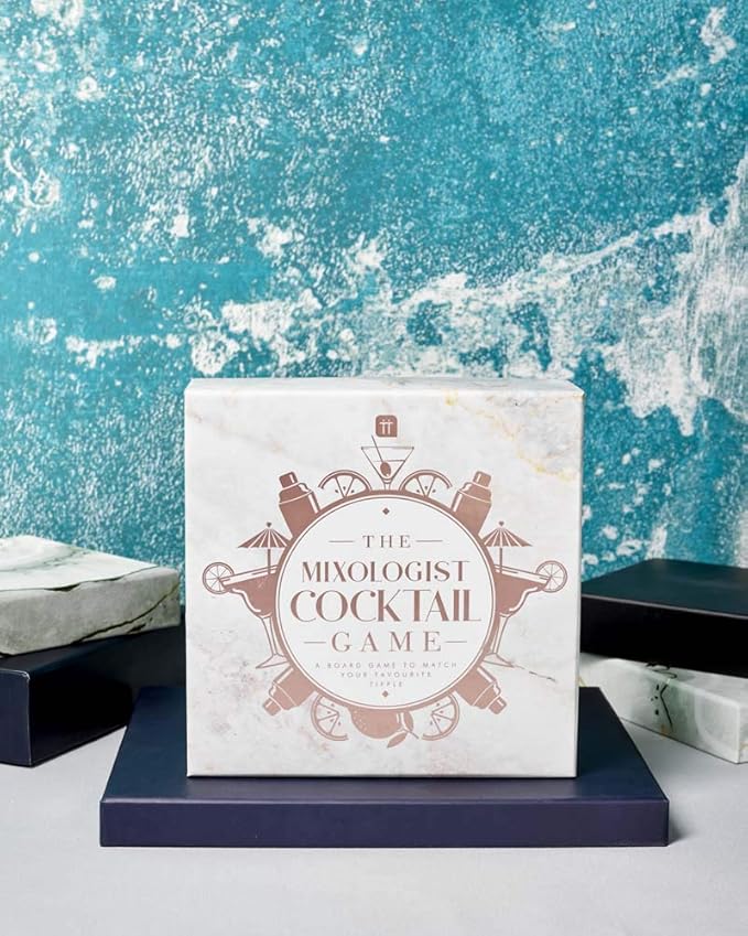 Cocktail Themed Trivia Board Game | Games Night | Adults, After Dinner Party, Table Game, General Knowledge, Alcohol, Cocktails, Drinking, Mixologist, Hen or Stag Do, Christmas, Birthday, Present