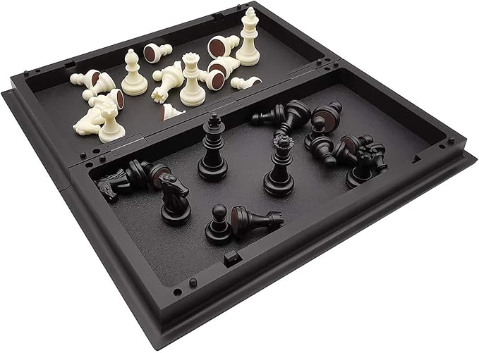 Mini Chess Set, 6.5" Portable Folding Chess Board Magnetic Travel Chess Set for Kids and Adults