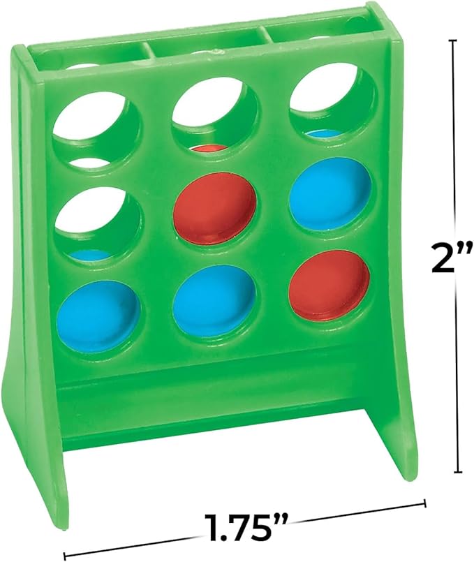 Amscan Three-in-A-Row Game Mini, Pack of 12, Multicolor