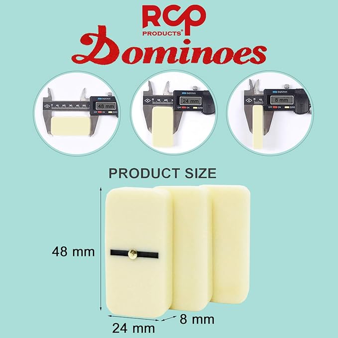 Dominos Set for Adults – Dominos – Professional Double 6 Dominoes Tiles for Adults, Metal Spinner, Classic and Travel Board Game with Wood Case Juegos de Mesa