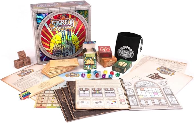 Sagrada Artisans - A Strategy Game Based on The Award-Winning Board Game, Sagrada! | Family Board Game for Kids & Adults | Ages 10 and Up | for 2 to 4 Players | Easy to Learn (Deluxe Edition)
