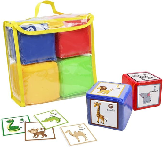 Godery DIY Education Playing Game Dice, Pocket Cubes for Teaching (Set of 4)