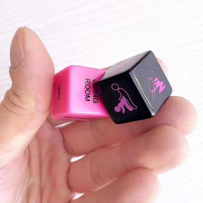 2Pcs Date Night Dice, Funny Couples Dice Combination Gameplay, Couples Gift Ideas for Girlfriend Boyfriend,Graduation Gifts 2025 New Year's Gift Decision Gift for Her/Him/Husband/Wife/Game