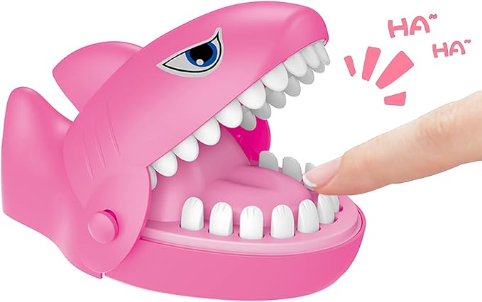 LanMa Shark Dentist Teeth Game for Kids Shark Finger Biting Game Toy, Fun Travel Size Shark Teeth Game
