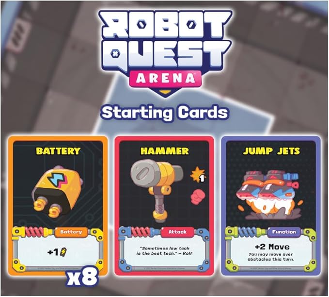 Robot Quest Arena Deckbuilding Board Game
