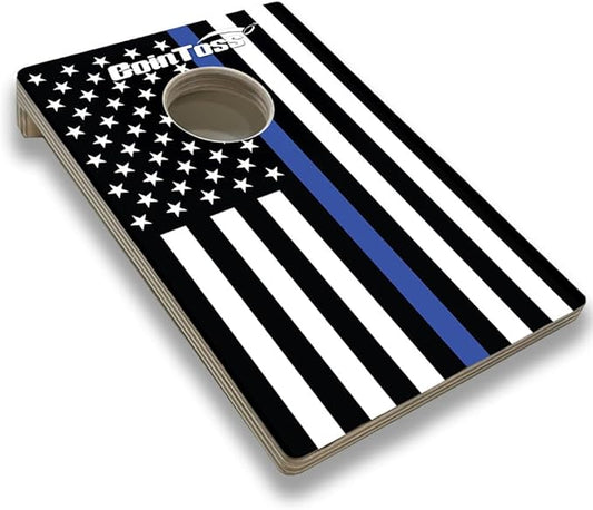 CoinToss Boards - Police Flag - The Game Where Quarters Meets Cornhole