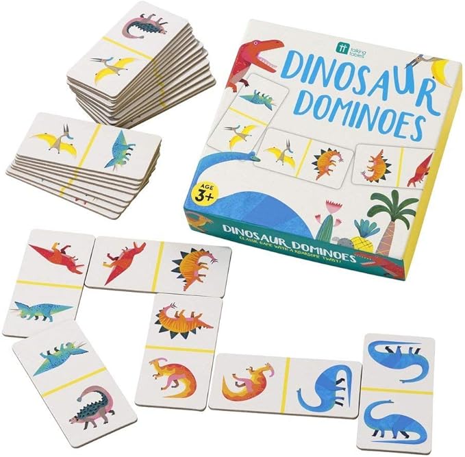 Talking Tables Dinosaur Dominoes Game (Dino-Dominoes)