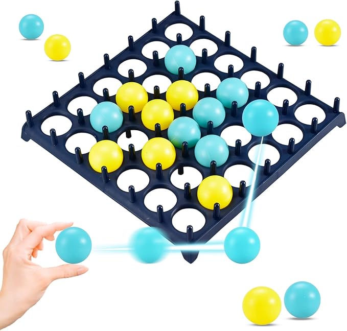 Bounce Ball Game, Board Games for 3-10 Year Olds, Family Games for Kids and Adults, Bounce Ball Game Fun Gifts for 3+ Year Old Boys Girls