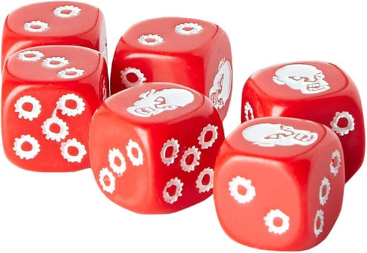 Zombicide Red Special DICE - Add Flair to Your Games and Roll in Style! Cooperative Strategy Game with Tabletop Miniatures, Ages 14+, 1-6 Players, 1 Hour Playtime, Made by CMON