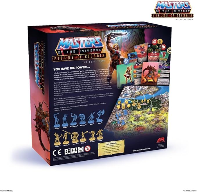 Masters of The Universe Fields of Eternia Board Game - for Ages 14+, 1-6 Players, with 60-90 Minute Playtime