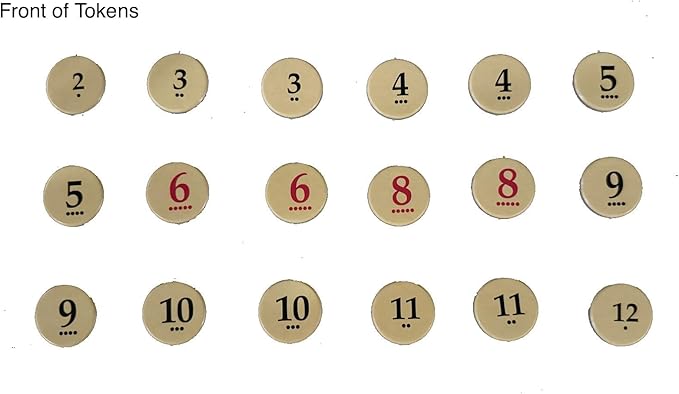 Number Tokens for Settlers of Catan - Complete Replacement Set