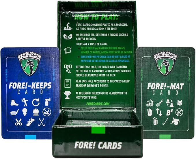 3 Game Bundle – Fun and Strategic On-Course Golf Games for Groups – Games for Every Type of Golfer – Gift for Men and Women – Interactive On-Course Golf Card Games