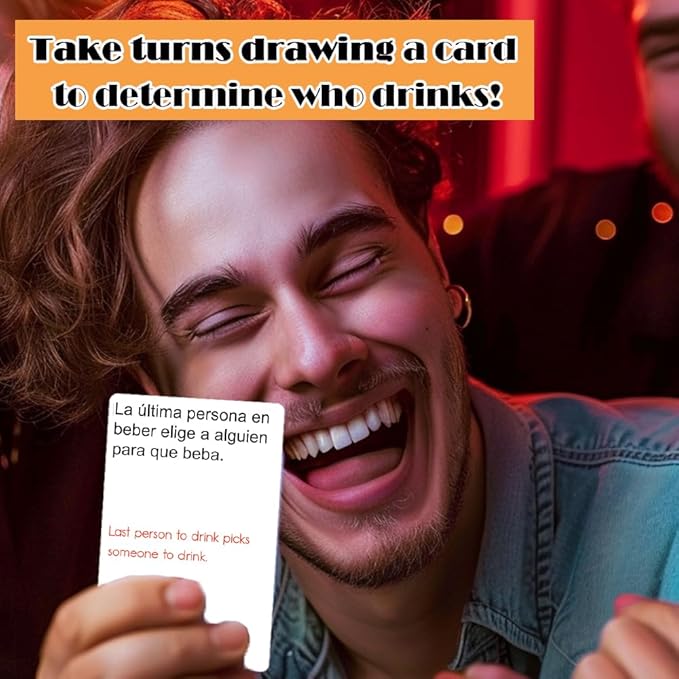1step2dream Spanish Drinking Card Game Party Games | Bilingual Fun Alcohol Card Games for Adults | Exciting Board Game for Nights & Parties