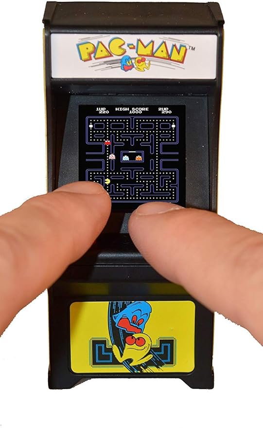 Tiny Arcade Pac-Man 3.5" Mini Retro Game - Functional Arcade Cabinet w/ Real Gameplay & Sounds - Classic Game Fits in the Palm of Your Hand (Ages 8+)