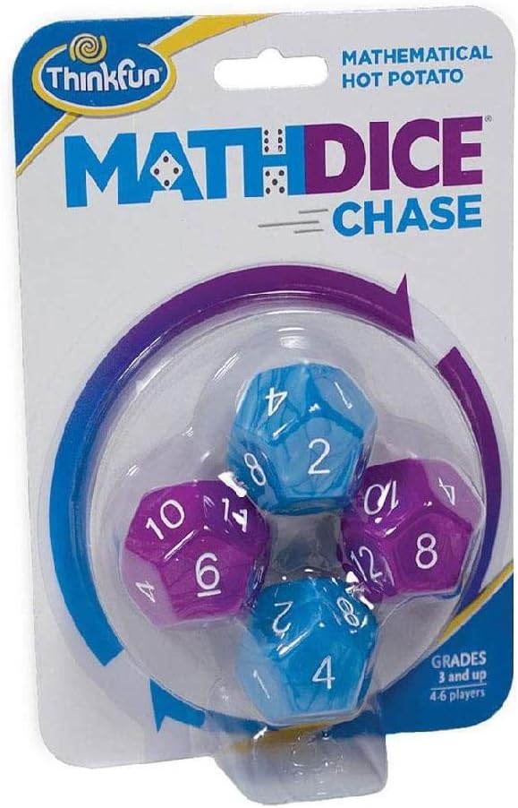 ThinkFun Math Dice Chase - The Fun Game of Mathematical Hot Potato, Invented by a Math Teacher
