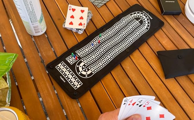 Incremental MagBoard: Cribbage and Mancala Magnetic Rollable Travel Game