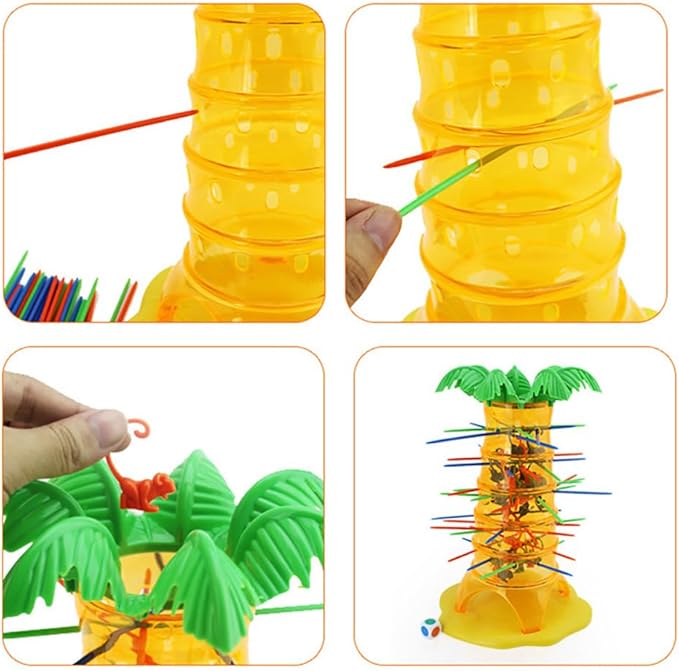 Parent-Child Interactive Tabletop Game Monkey Down Monkey Climbing Tree Children's Educational Fun Tumbling Toys Falling Toys