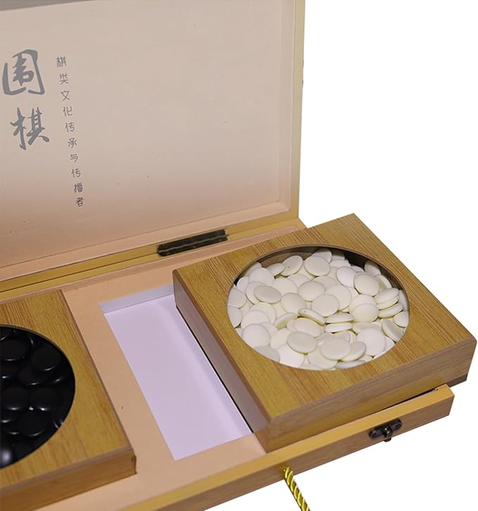 VPH Simulated Jade One Sided Go Set Includes Foldable Board